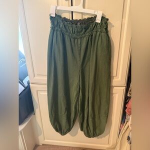 Anthropologie Olive Balloon Joggers
